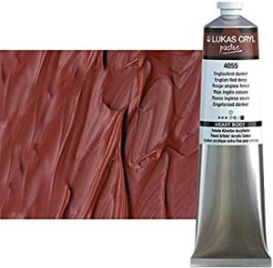 Acrylique  LUKAS Pastos 37ml ROUGE ANGLAIS FONCE